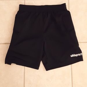 Men's padded soccer goalie shorts